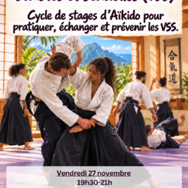 Aïkido La Rivière : trois stages pour sensibiliser aux violences sexistes et sexuelles